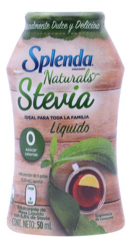 Edulcorante Splenda Stevia en líquido botella 50 mL