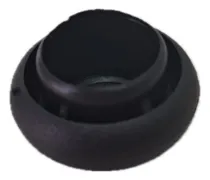 Comprar Kit 50 Ponteiras Plástico 01 Polegada Cadeiras Artesanato Preto