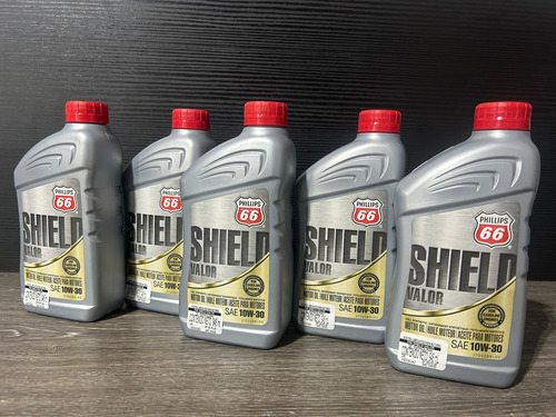 (5 Pzas) Aceite Para Motor 100% Sintético. Valor 10w-30