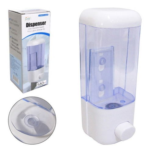 Dispenser De Parede Cosy Para Sabonete Líquido E Álcool Gel 580ml