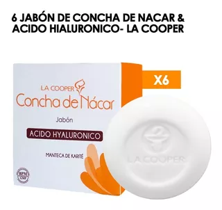 6 Jabón De Concha De Nacar & Acido Hialuronico- La Cooper