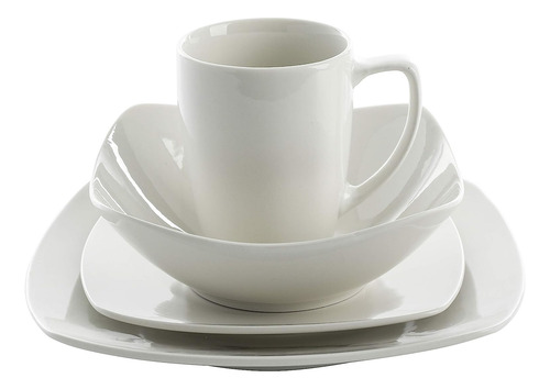 Vanilla Gibson Home, Porcelana, 4 Porções, Branco, 16 Unidad