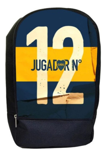 Botinero Deportivo Personalizados Boca Roman Negro