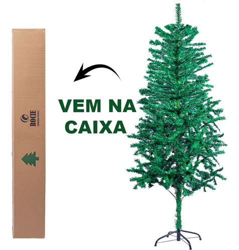 Árvore De Natal Pinheiro Grande 180 Cm 320 Galhos Verde | Frete grátis