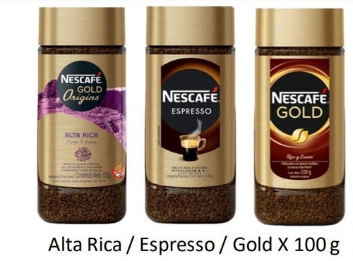 Café Nescafé Gold 100 Gr Espresso Alta Rica Colombia