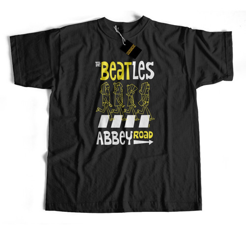 Remera The Beatles Calle Abbey Road Dibujo