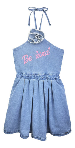 Vestido Infantil Jeans 73471 Drop Barbie Core Infanti