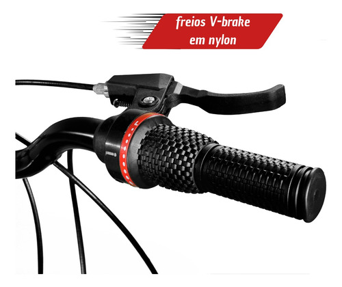 Bicicleta Aro 24 21 Marchas Com Cesta Mtb Bike Teen Feminina