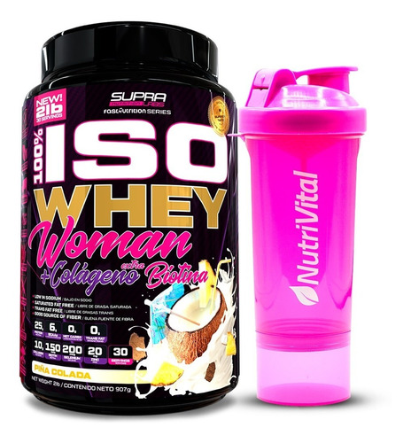 Iso Whey Woman 2lbs + Shaker Nutrivital - Envío Gratis