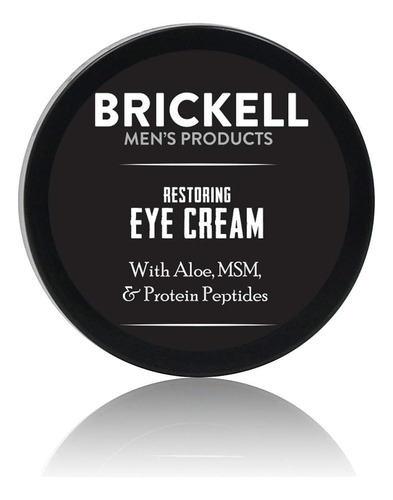 Brickell Mens Restoring Under Eye Cream Para Hombres, Bálsam
