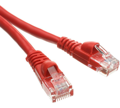 Cable De Conexión Ethernet Cat5e, Bota, 6 Pies, Rojo, Paquet