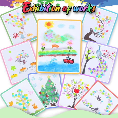 Juguete De Pintura De Dedos For Niños Pequeños + 12 Sellos