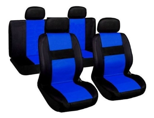 Imagen 3 de 6 de Juego Completo Funda Cubre Asiento Cuero Ecologico Universal