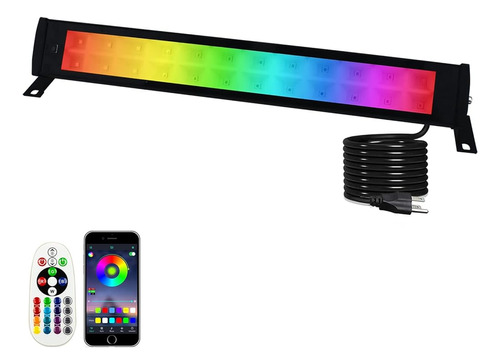 Bañador De Pared Indmird 50w Rgb, Barra De Luz Rgb Con Contr