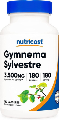 Gymnema Silvestre 3500 Mg Extracto 20:1 Super Concentrado Sabor Sin Sabor