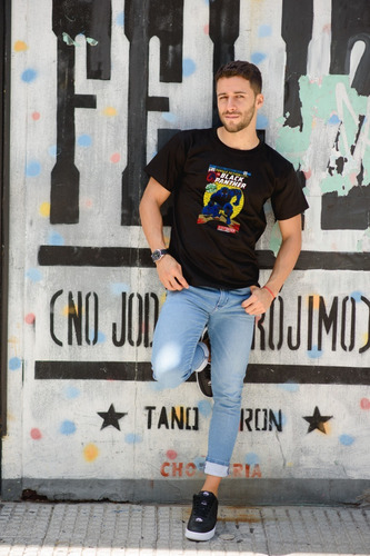 Imagen 2 de 2 de Remera Coleccion Tapa Comics Pantera Negra Marvel