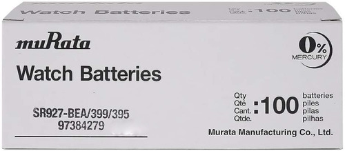 Imagen 5 de 10 de Pila Sony Murata 395/399/sr927 Caja 100u. Distribuidor Ofic.