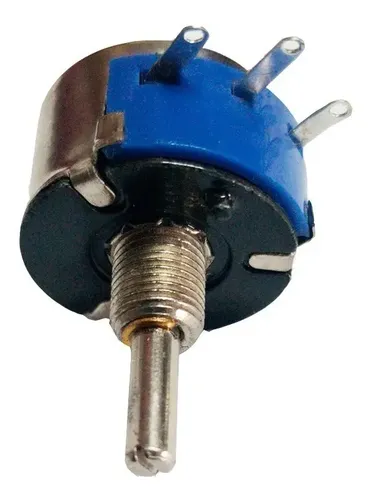 Potenziometro 10K Ohm 5W AB Elektronik - Bobinato, Eje Metalico 6mm Per Amplificatori E Progetti DIY - Foto 3