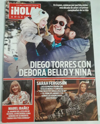 Revista Hola Diego Torres/debora Bello/sarah Ferguson 