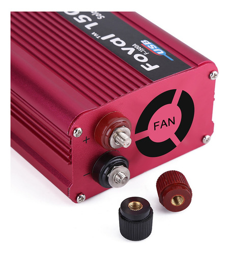 Inversor De Onda Sinusoidal Pura 1500w 12v/110v Dos Enchufe