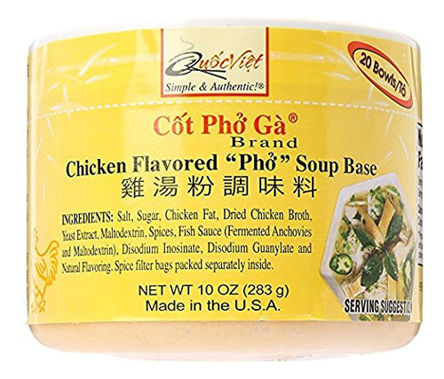 Base De Sopa Pho Sabor A Pollo 2 Unidades 284 Gramos Cada Un