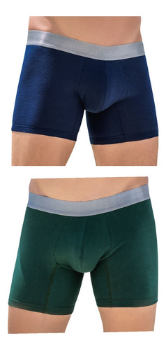 Bóxer Paq X2 Para Hombre Navy/verde Mp