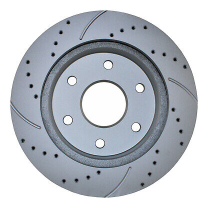 Front Brake Kit 305mm Drilled Rotors Trw Metallic Pads F Lld