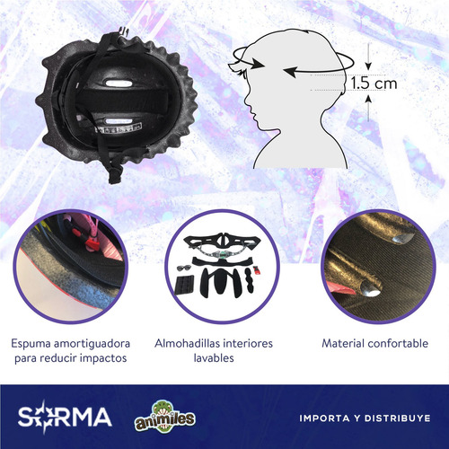 Imagen 8 de 10 de Combo Monopatin Scooter Niños 4 Ruedas + Casco Punk/dragon