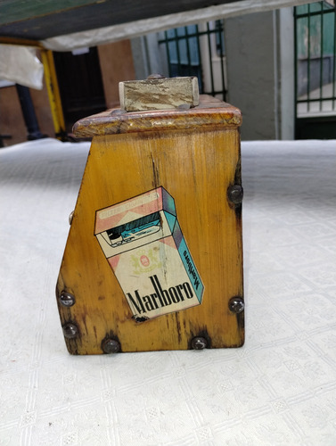 Antíguo Cajón De Madera Lustra Botas (Usado)