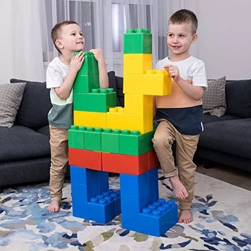 Mimar Intolerable Ejemplo Bloques Gigantes Para Niños Pequeños, Juego De 24 Bloques | Cuotas sin  interés