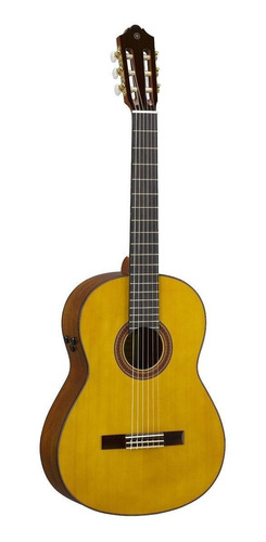 Imagen 2 de 3 de Guitarra clásica Yamaha TransAcoustic CG-TA para diestros natural brillante