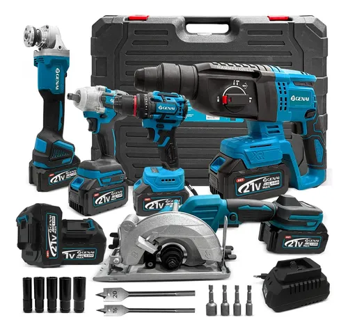 Kit de Ferramentas Profissionais MASX GENAI Brushless, 5 Peças Com