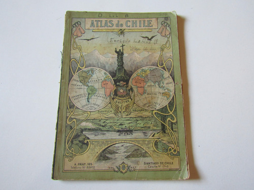 Antiguo Atlas Escolar De Chile 
