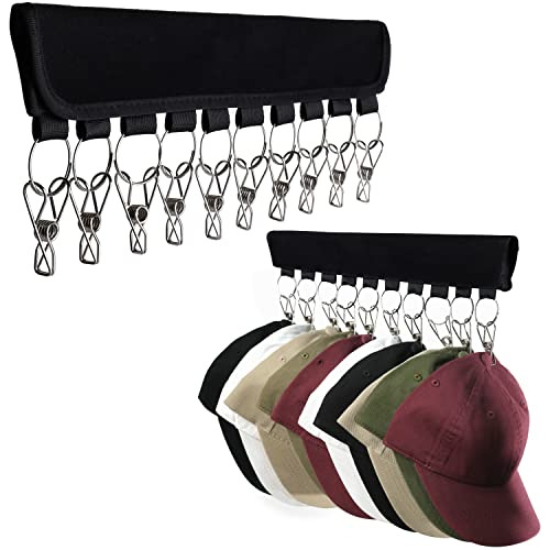 Hat Rack For Baseball Caps, Hanging Hat Organizer Displ...