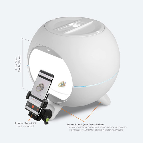 Foldio360 Smart Dome (tocadiscos Inteligentes Con Luz Led