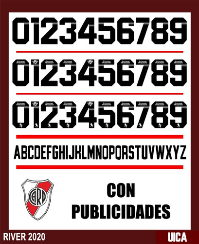 Vectores, Numeros. Camisetas Compatible River 2020.