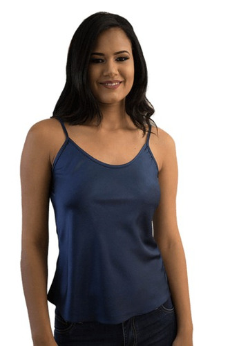 Camiseta Cetim Azul Royal