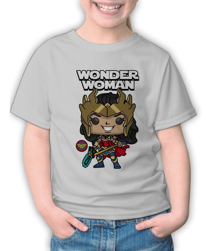 Remeras Infantiles Sublimada Estampada Wonder Woman - 7696