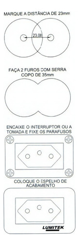 Interruptor Paralelo P/moveis Mdf Margirius Marrom 10a 250v