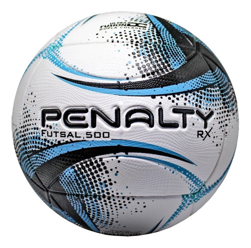 Pelota de fútbol Penalty RX 500 XXI nº 5 color blanco, negro y azul