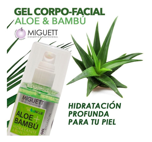 Gel De Aloe Y Bambu Miguett Para Rostro Y Cuerpo 110 Ml