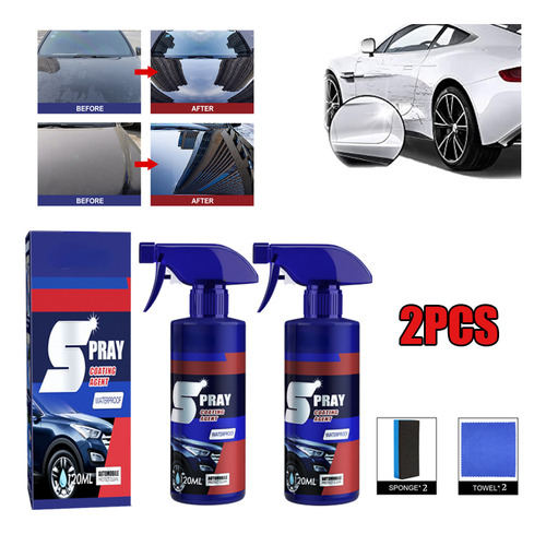 Spray De Revestimiento Quick Car 3 En 1 De Alta Protección,