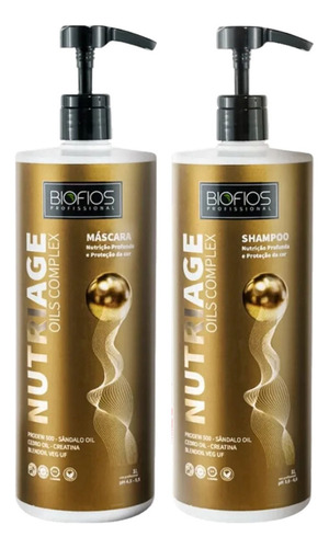 Kit Biofios Nutriage - Shampoo + Máscara -nutrição Capilar