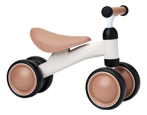 Bicicleta De Equilíbrio 4 Rodas Buba Bege