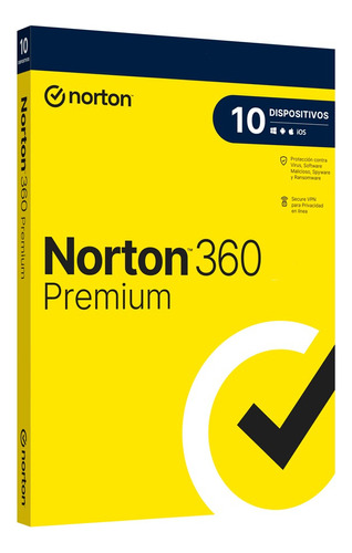 Antivirus Norton 360 Premium - 10 Dispositivos - 1 Año