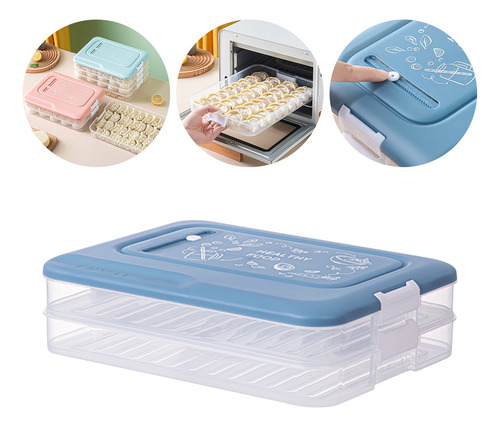 Refrigerador De Múltiples Capas I Dumpling Box Con Bandeja P