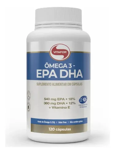 Ômega 3 EPA DHA 120 Cápsulas Vitafor
