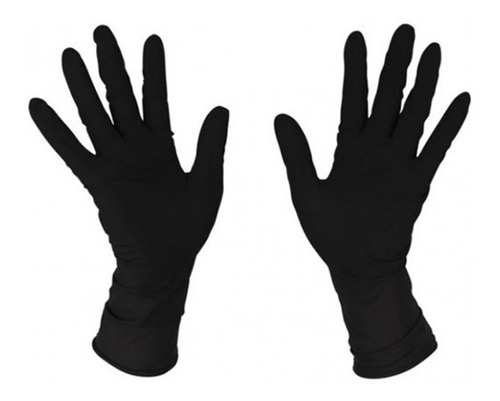 Guantes Nitrilo Negros Caja X 100  M Y S  Entrego Ya!!!