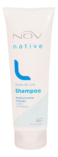 Shampoo Nov Native Aceite De Lino Hidratacion X 240 Ml