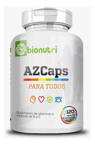 Multivitaminico A Z Caps De A A Z Bionutri 120 Capsulas
